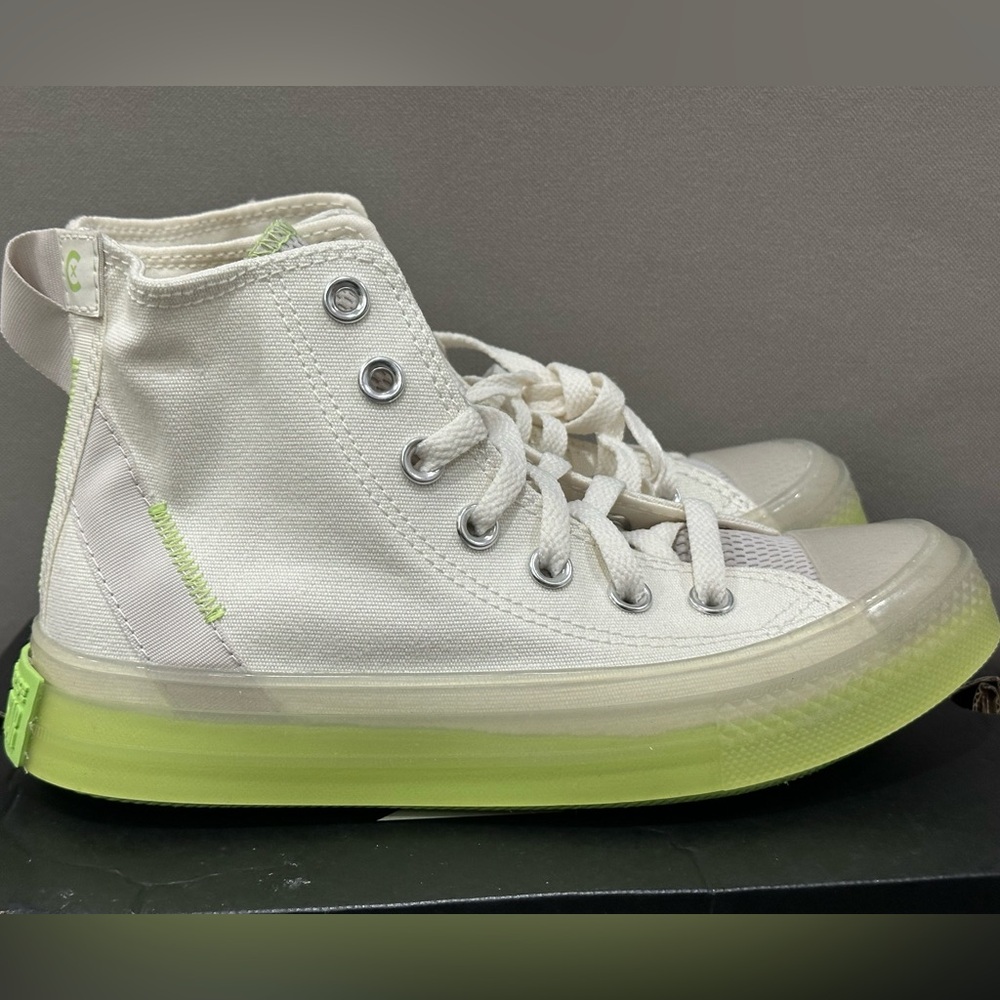 NEW Converse Chuck Taylor CTAS CX Hi EGRET/Pale Putty/LIME — Size 5.5 WOMENS